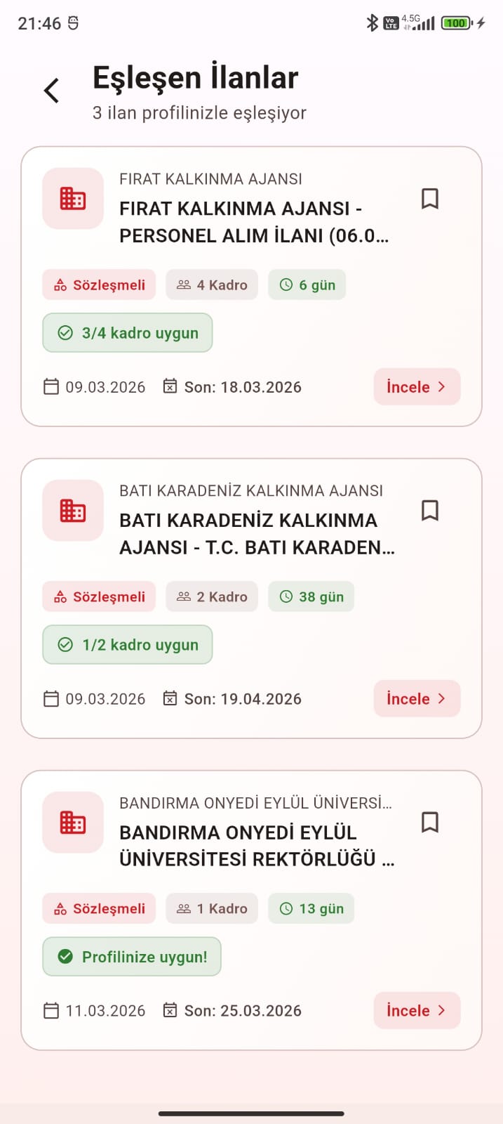 Eşleşmeler